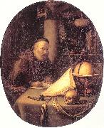 DOU, Gerrit Man Interrupted at His Writing oil painting